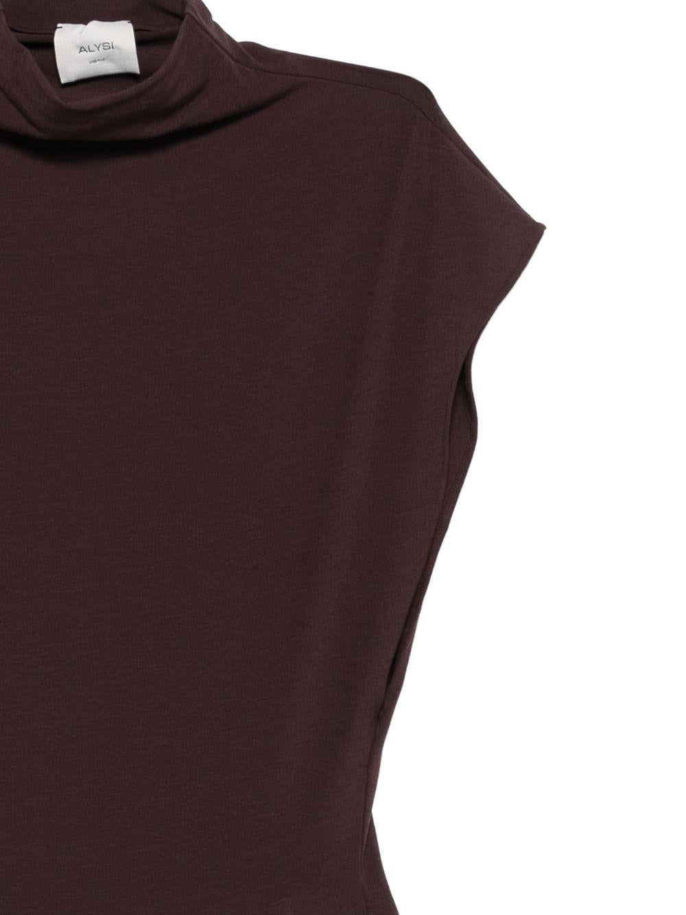 Body per donna Alysi rosso con maniche ad aletta 116403 P6014 UV ALYSI 