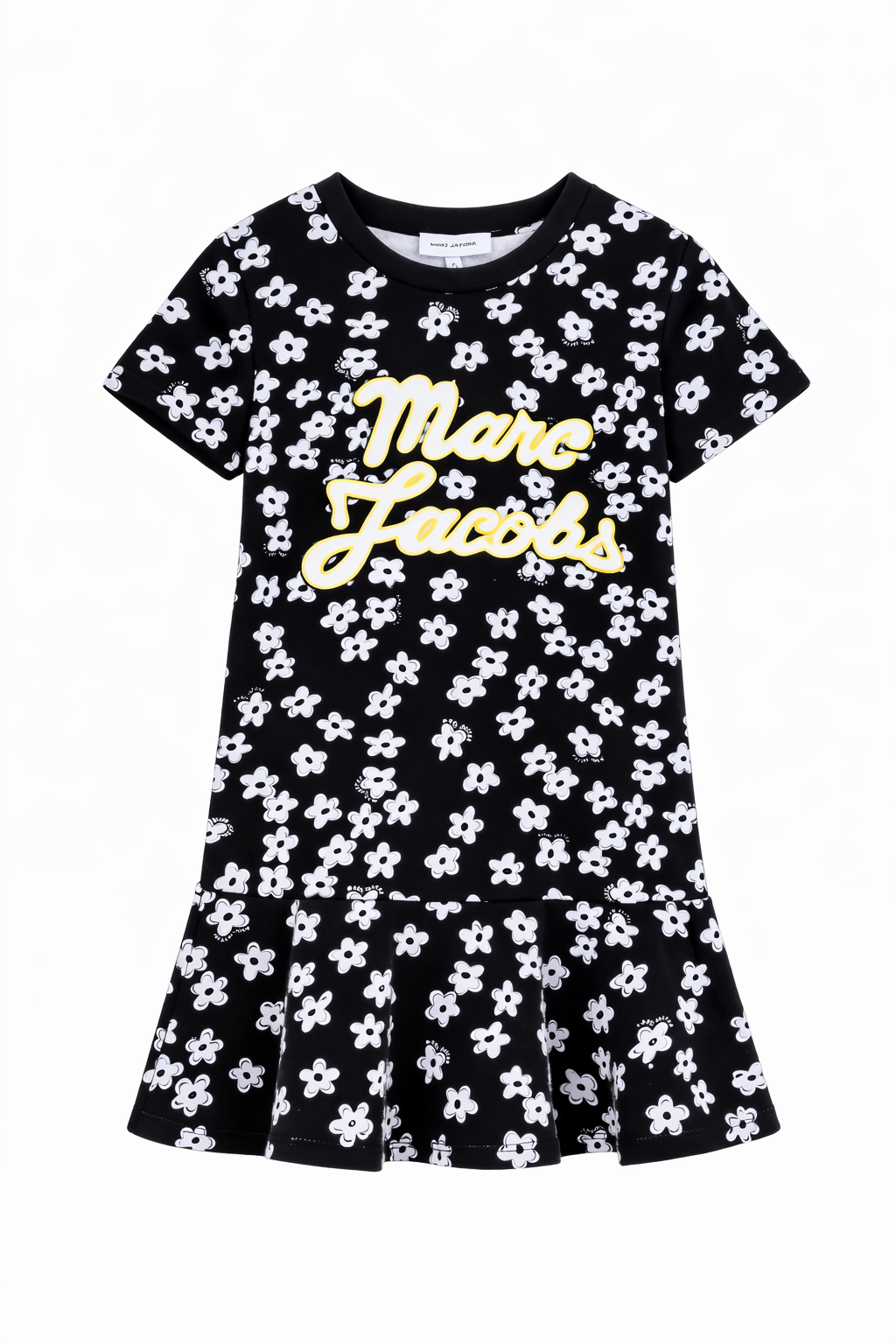 Abito per bambina The Marc Jacobs Kids nero con stampa a fiori W60861 09B THE MARC JACOBS KIDS 