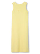 Abito a coste per bambina Givenchy Kids giallo con applicazione logo H30777 571 GIVENCHY KIDS 