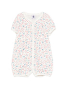 Tutina per neonata Petit Bateau bianca con stampa floreale A0FEQ 00 PETIT BATEAU KIDS 