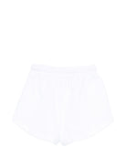 Shorts per bambina MSGM Kids bianchi con dettagli a contrasto S6MSJGSH066 001 MSGM KIDS 