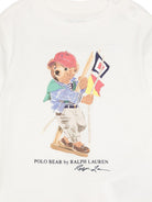 T-shirt per neonato Polo Ralph Lauren Kids bianco con motivo Polo Bear 320A12428 002 Ralph Lauren kids 