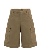 Shorts per bambino Etro Kids verde con applicazione logo GY6P49 G0064 724 ETRO KIDS 