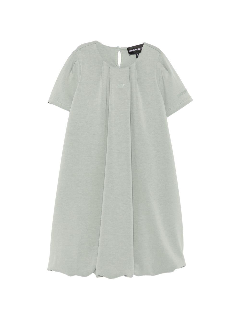 Abito per bambina Emporio Armani Kids verde plsserato EG000844 AF16133 U9019 EMPORIO ARMANI KIDS 