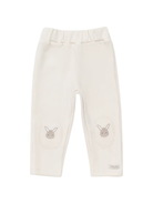 Pantaloni per neonata Donsje bianchi con decorazione coniglio 3040702 00003 DONSJE 