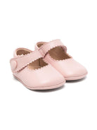 Scarpe primi passi per neonata Eli1957 rosa con soletta in pelle con logo 0347AL ROSPALE ElI 