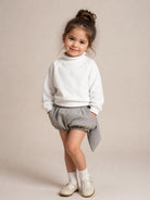 Maglione per bambini Douuod Kids bianco con collo alto DZ9P10 Z4117 101 DOUUOD KIDS 