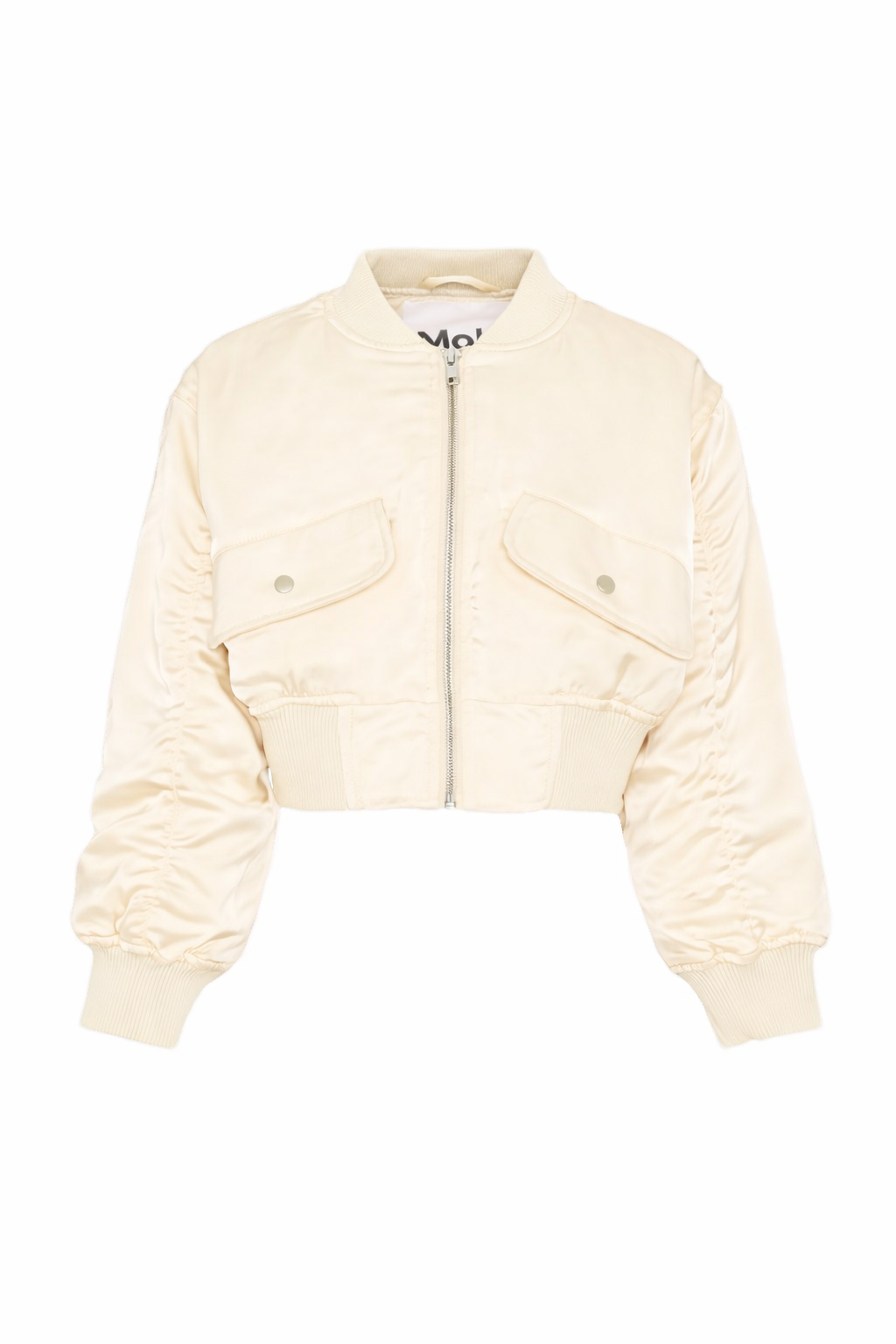 Giubbino per bambina Molo beige con chiusura a zip 5S26M401 5645 MOLO 