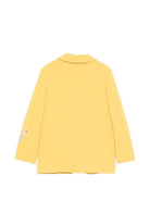 Blazer per bambina Elisabetta Franchi La Mia Bambina giallo con dettaglio logo EFGC0740GA022 2100 ElISABETTA FRANCHI KIDS 