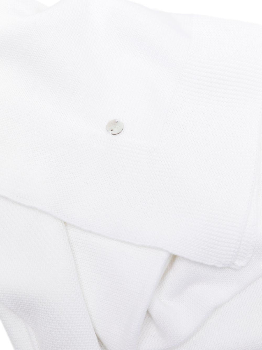 Set tutina cappello e coperta per neonati Paz Rodriguez bianco con placca con logo 303-123189 01 PaZ RODRIGUEZ 