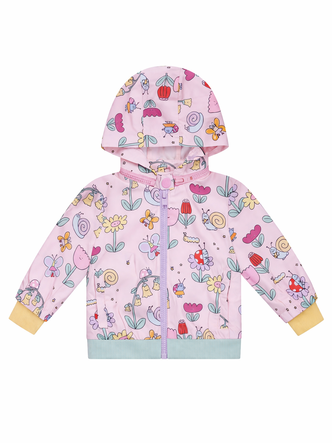 Giubbino per neonata Stella McCartney Kids rosa con logo all-over TY2007 Z3598 51RMC STELLA McCARTNEY KIDS 