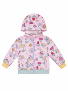 Giubbino per neonata Stella McCartney Kids rosa con logo all-over TY2007 Z3598 51RMC STELLA McCARTNEY KIDS 