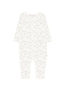 Tutina per neonati Bonpoint bianco con stampa cagnolini all-over S06ONIK00016 676 BONPOINT KIDS 