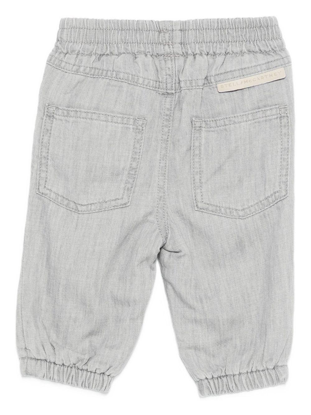Pantaloni per neonato Stella McCartney Kids grigio con stampa scoiattolo TX6580 Z0522 970 STELLA McCARTNEY KIDS 