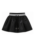 Minigonna per bambina John Richmond Junior nera con vita elasticizzata RGP26105GO BLACK JOHN RICHMOND KIDS 