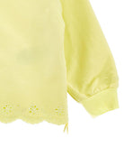 Felpa per bambina Monnalisa giallo con chiusura a coulisse 17G600 7014 0014 MONNALISA KIDS 