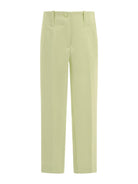 Pantaloni per bambina Monnalisa verde con cuciture 71G404 7303 0020 MONNALISA KIDS 