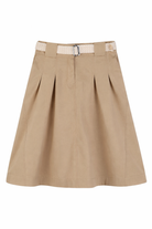 Gonna per bambina Lanvin Enfant beige con passanti per cintura N30351 209 LANVIN KIDS 