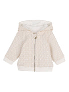 Tuta sportiva per neonata Michael Kors Kids bianco con stampa logo all-over R30548 190 MICHAEL KORS KIDS 