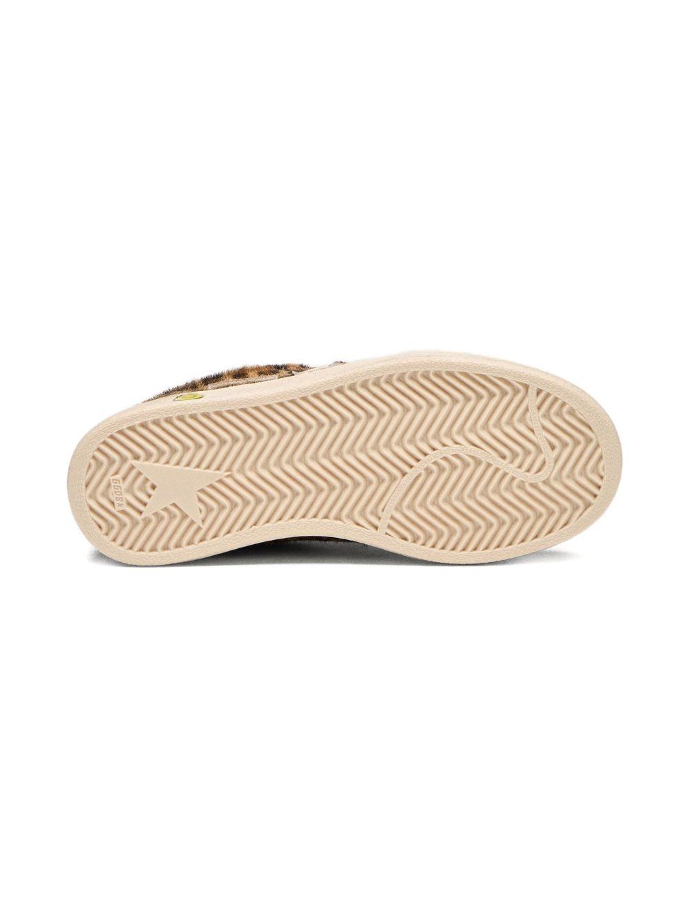 Sneakers per bambina Golden Goose Kids marrone con stampa animalier F00501F008053 83247 GOLDEN GOOSE KIDS 