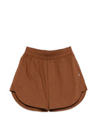 Shorts Merci marroni con elastico in vita PAM011 COCOA MERCI 