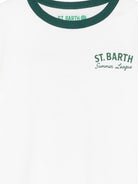 T-shirt per bambino MC2 Saint Barth Kids bianca con scollo rotondo DENA001 03846L MC2 ST. BARTH KIDS 
