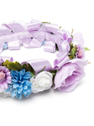 Cerchietto per bambina Colorichiari lilla con applicazione a fiori FL968207 AF716 86 COLORICHIARI KIDS 