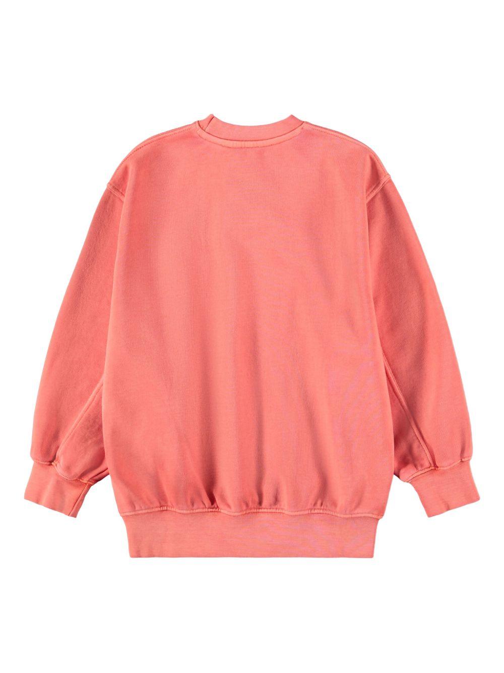 Felpa per bambino Molo rosso con dettaglio ricamato 6S26J217 5625 MOLO KIDS 