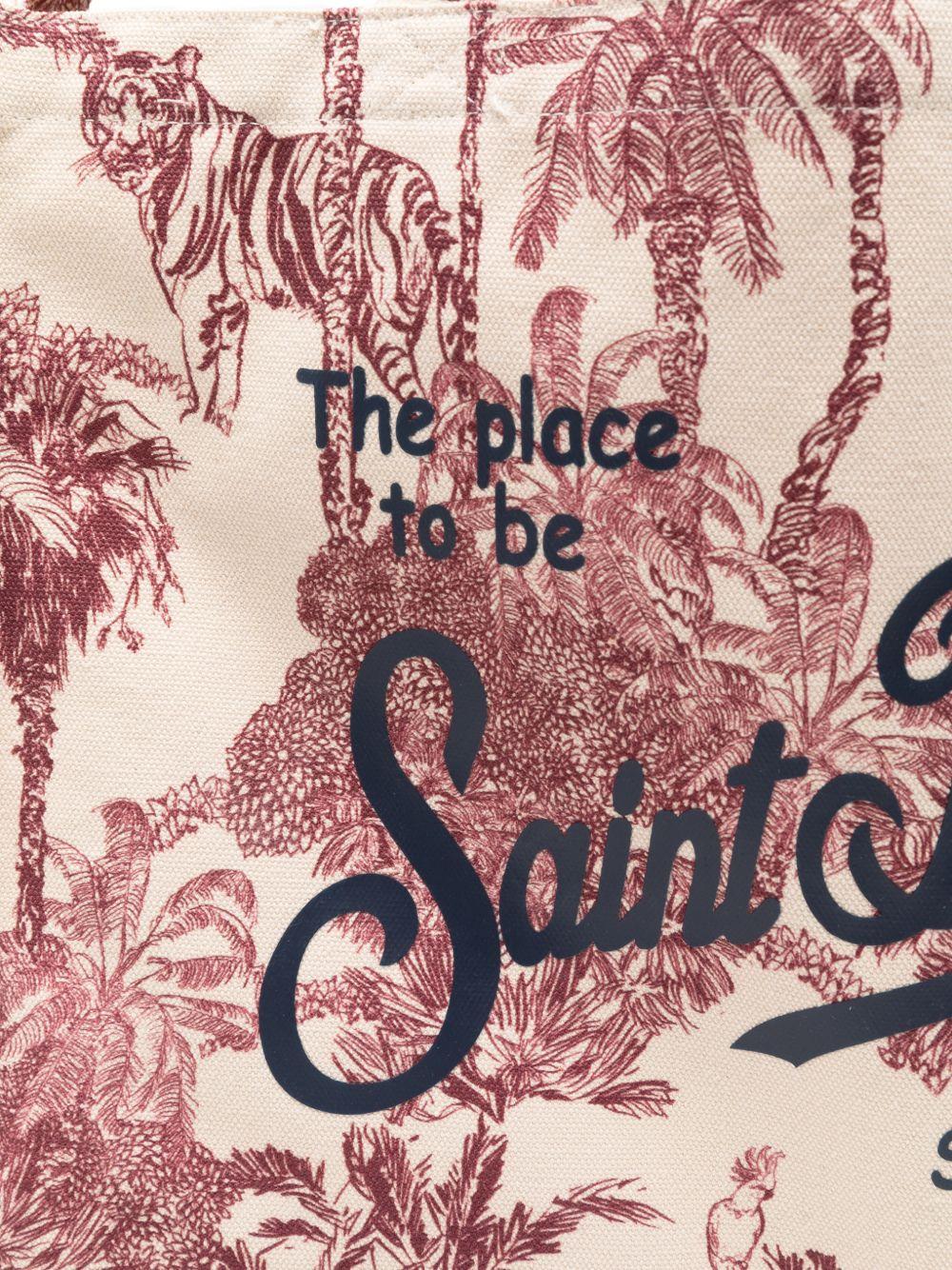 Borsa tote Essential Bag N MC2 Saint Barth multicolore con stampa tropicale EBAGN007 09110L MC2 ST. BARTH KIDS 