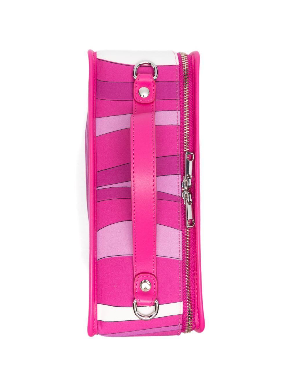Borsa tote per bambina Emilio Pucci Junior rosa con design a fantasia PY0B38 G0206 570BC EMILIO PUCCI KIDS 