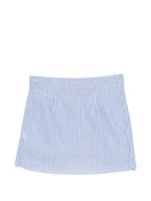 Gonna per donna Merci azzurra con motivo a righe GN172 UNICO MERCI 