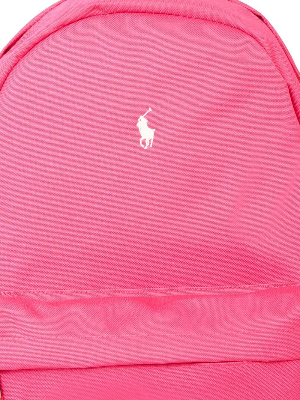 Zaino per bambina Polo Ralph Lauren Kids fucsia con motivo Polo Pony 9AR151 ADP Ralph Lauren kids 