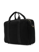 Borsa fasciatoio per neonati Balmain Kids nera con logo sul davanti BZ0508 Z0042 930BC BALMAIN KIDS 