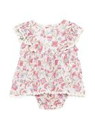 Abito per neonata Louise Misha bianco con stampa fiori all-over FRI-S26-R0073 CREAM LOUISE MISHA KIDS 