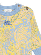 Maglione per neonato ETRO Kids azzurro con motivo Paisley GX9520 X0003 638 ETRO KIDS 