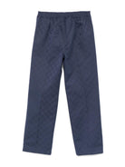 Pantaloni per bambino Gucci Kids blu con logo GG in cotone 804419 XWA3G 4843 GUCCI KIDS 