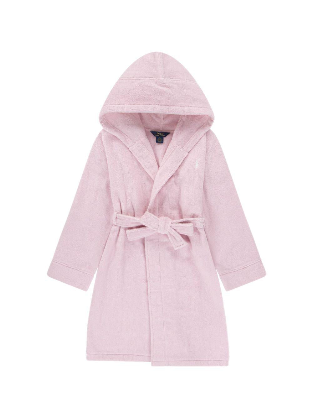 Accappatoio per bambina Polo Ralph Lauren Kids rosa con motivo Polo Pony 4P0188 ADQ Ralph Lauren kids 