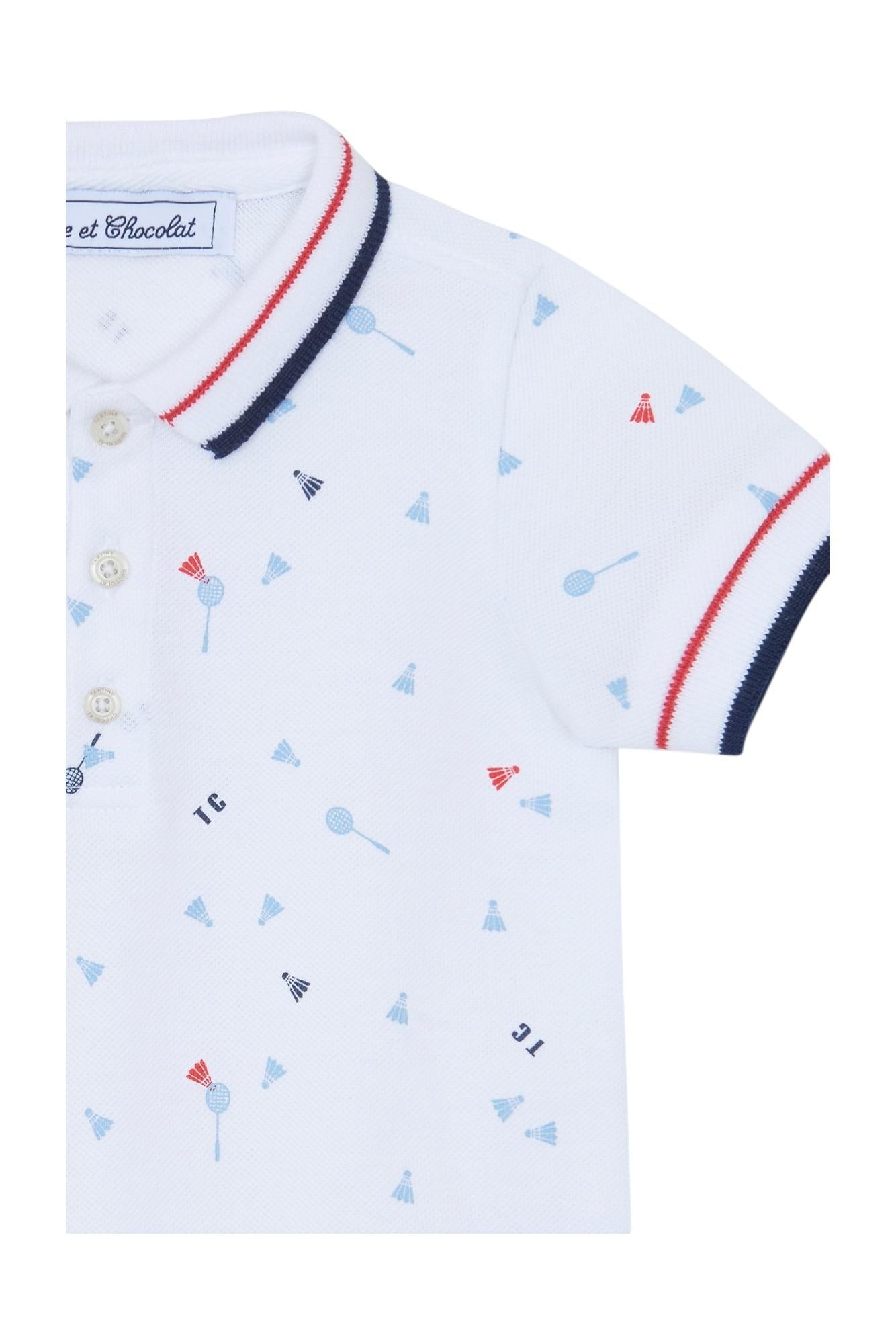 Tutina per neonato Tartine Et Chocolat bianca con stampa "sport club" CC33011 01 TArtine & Chocolat 