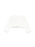Cardigan per neonata Monnalisa bianco modello crop 73E801NP 5204 0001 MONNALISA 