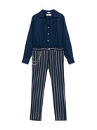 Completo comfort per bambino Colorichiari bianco e blu con chiusura monopetto MC507966 4795 15 COLORICHIARI 