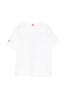 T-shirt per bambino MC2 Saint Barth Kids bianca con stampa grafica Denver DNV0001 01959L MC2 ST. BARTH KIDS 