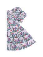 Abito per neonata Stella McCartney Kids multicolore con stampa logo all-over TY1001 Z3599 101MC STELLA McCARTNEY KIDS 