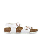 Sandali per bambina BirkenstockKids bianco con chiusura con fibbia 1029454 WHITE BIRKENSTOCK 