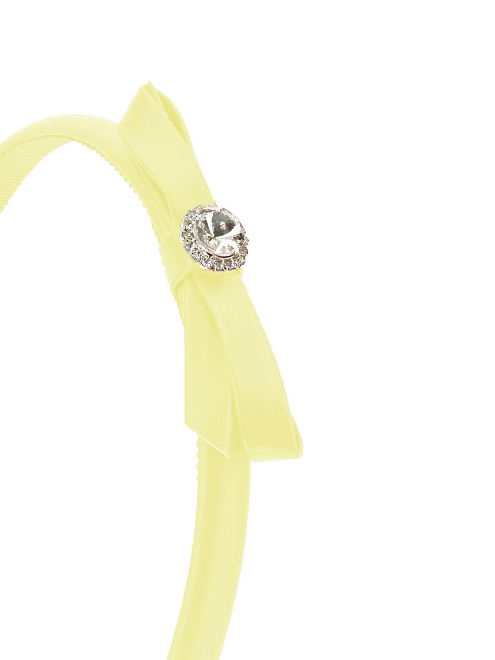 Cerchietto per bambina Monnalisa giallo con fiocco 17G005 7067 0014 MONNALISA KIDS 