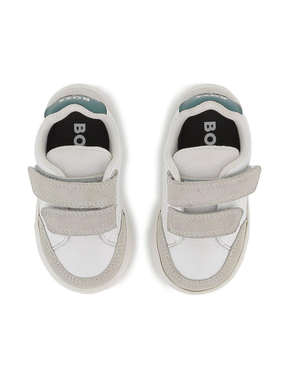 Sneakers per bambino Boss Kids bianche con chiusura  a strappo J52826 10P BOSS KIDS 