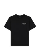 T-shirt per bambino Givenchy Kids nera con dettaglio logo sul petto H31280 09B GIVENCHY KIDS 