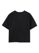T-shirt per bambino The Marc Jacobs Kids nera con logo sul davanti W60755 09B THE MARC JACOBS KIDS 