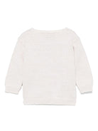 Cardigan per neonata La Stupenderia beige in cotone con tasca applicata sul petto SCCR71825 R49 LA STUPENDERIA KIDS 
