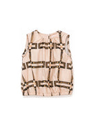 T-shirt per neonata Elisabetta Franchi La Mia Bambina rosa con motivo geometrico EGTO0020CAE06 C053 ElISABETTA FRANCHI KIDS 