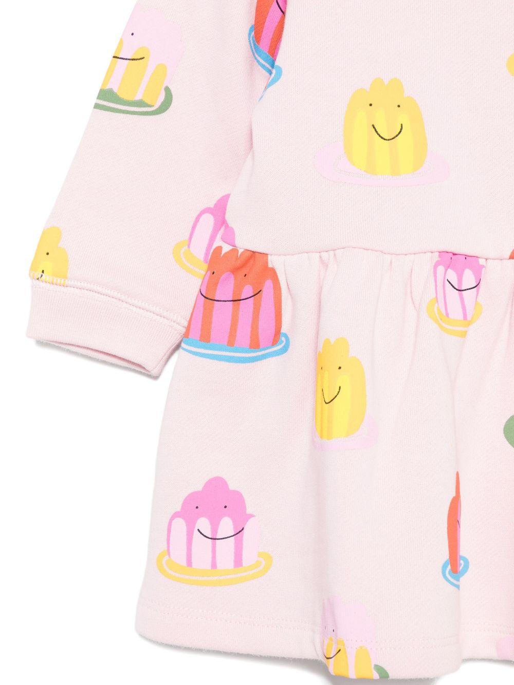 Abito per neonata Stella McCartney Kids rosa con gonna svasata TX1080 Z3207 50HMC STELLA McCARTNEY KIDS 
